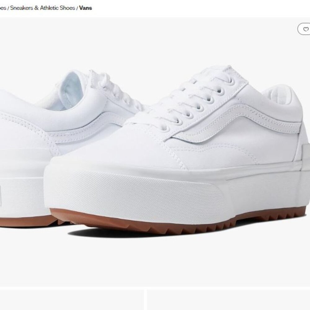 Vans Old Skool Stacked White Sneakers
